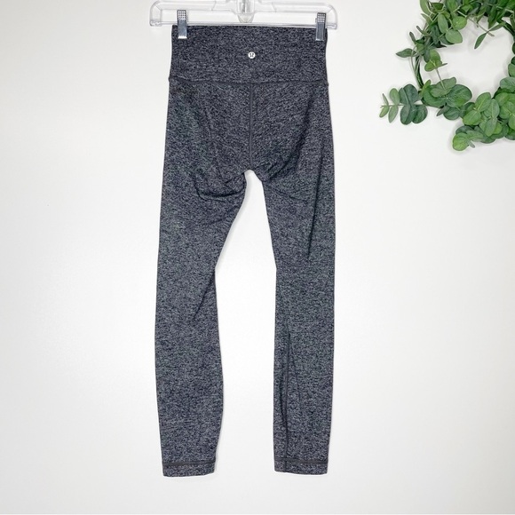 Lululemon Wunder Under Hi-Rise 7/8 Tight *25" Heathered Black Size 4 - Picture 6 of 8
